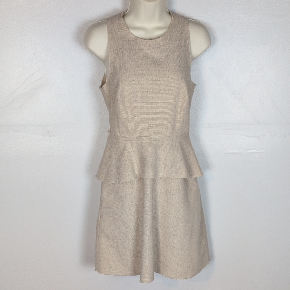 Banana Republic Cotton & Linen Canvas Knee Length Dress